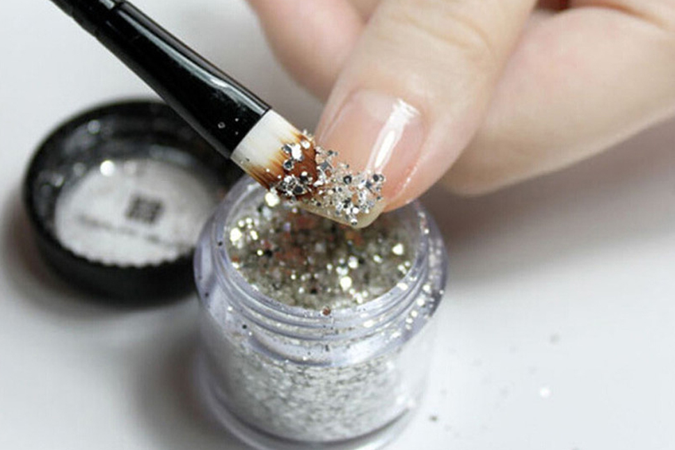 Use glitter on nails, projects, and more